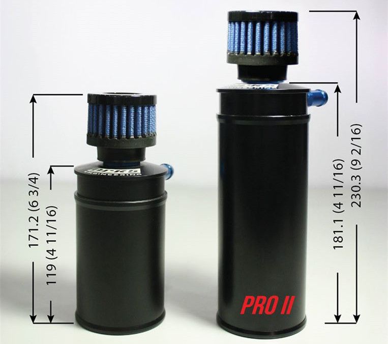 Works Engineering Aluminium Universal Oil Catch Tank With Breather Filter